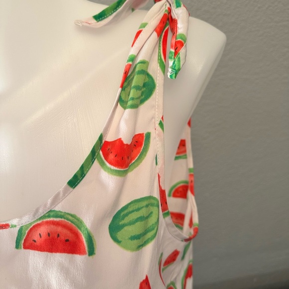 LeLis women’s watermelon tie strap tank size M. - Picture 2 of 5